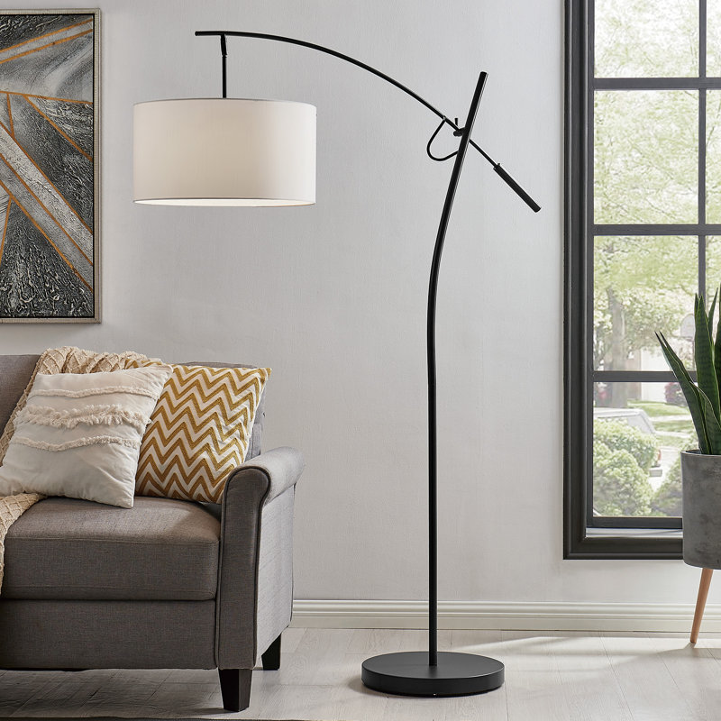 Lampe sur pied arquée 84 po Crowl, Bronze foncé