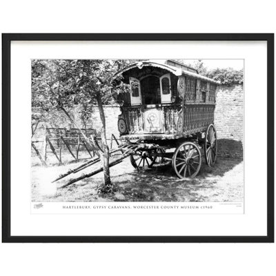 Hartlebury, Gypsy Caravans, Worcester County Museum C1960 1 Piece Single Picture Frame Wall Art