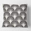 Coussin Retro Art Deco Waves I - Mid-Century Modern Printed-1763337001