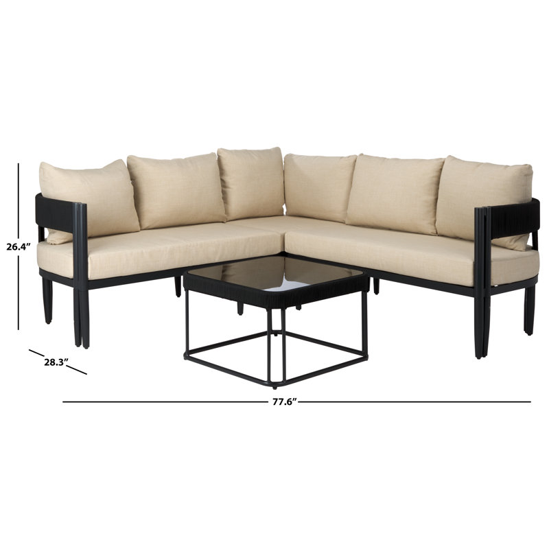 Outdoor 12 - Piece Conversation Set, Taupe