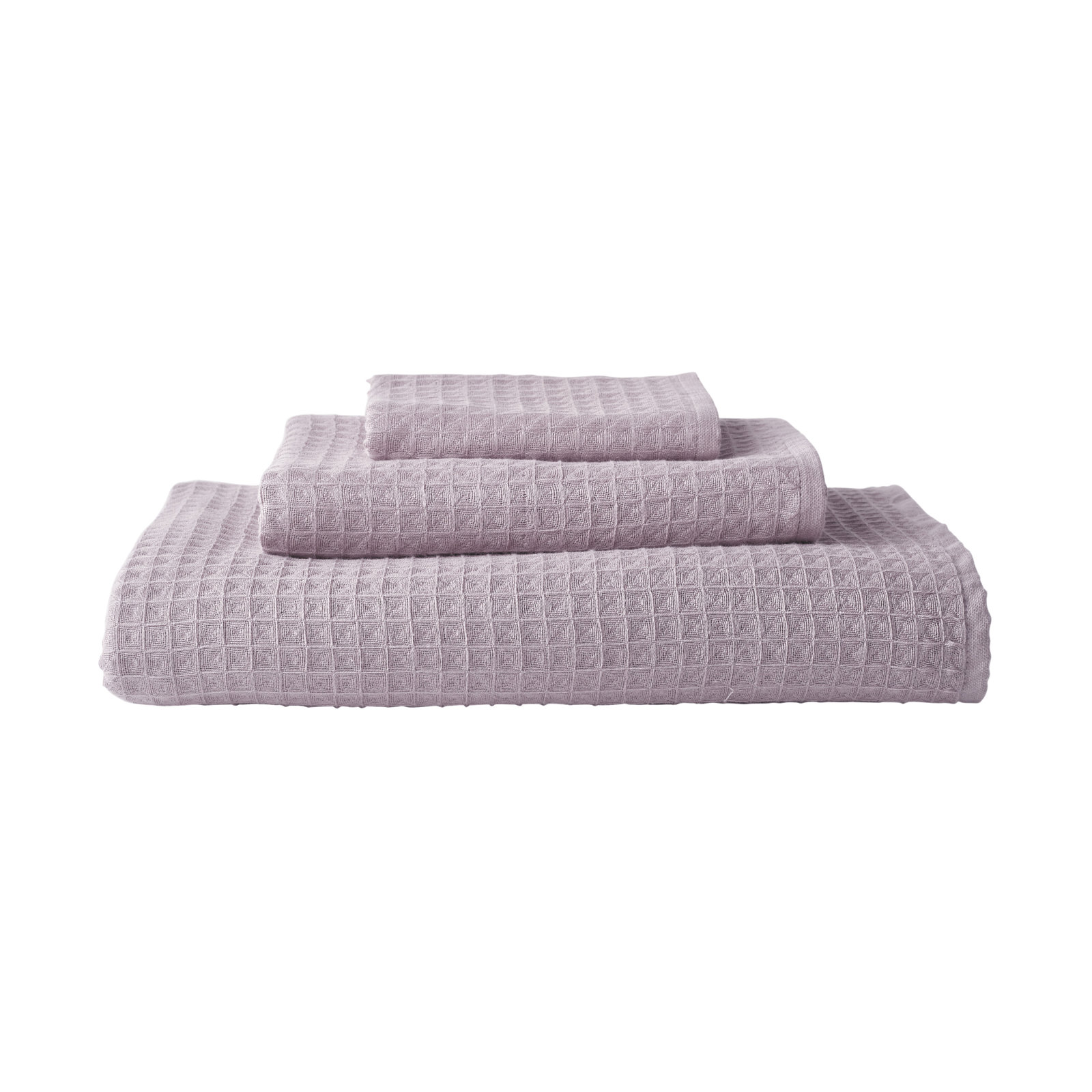 Waffle Twist Cotton Hand Towel, Orchid