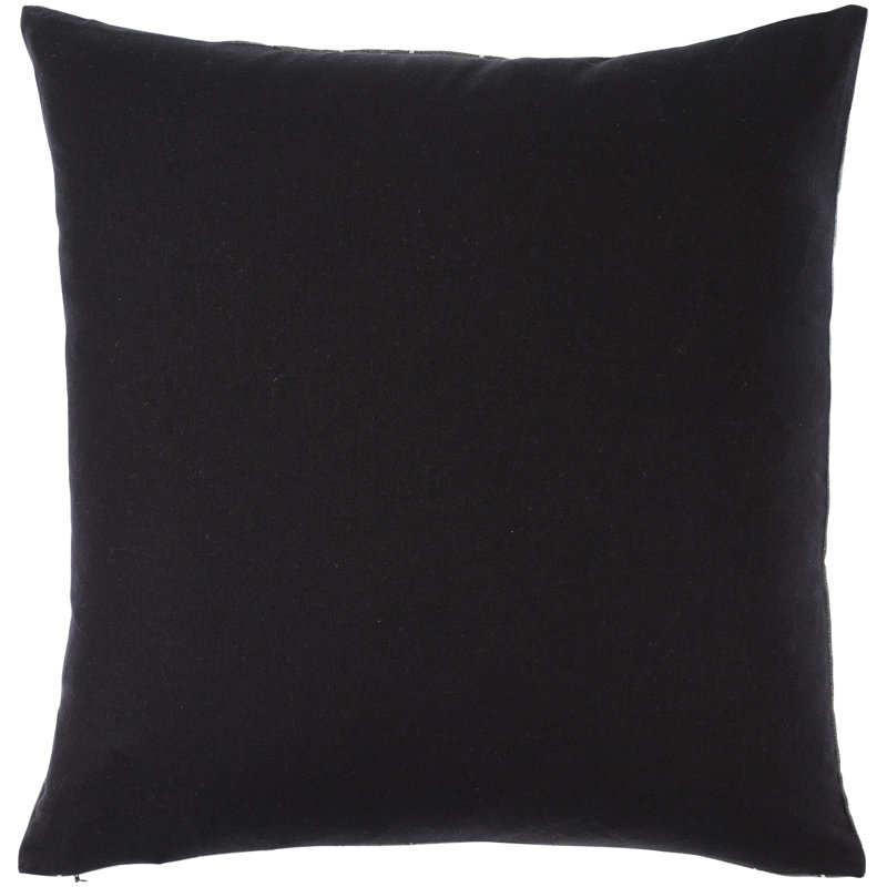 Suits Striped Cotton Throw Pillow, Down, Eggplant, 22" x 22"