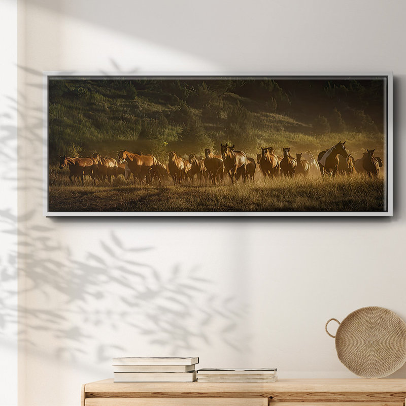 Wild and Free III - Toile encadrée, H 8 po x l 20 po