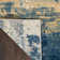 Tapis abstrait bleu marine / jaune