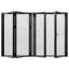 Porte de patio pliante en aluminium noir 120 po x 80 po (3 + 1) avec 𝗥𝗲𝘁𝗿𝗮𝗰𝘁𝗮𝗯𝗹𝗲 𝗦𝗰𝗿𝗲𝗲𝗻-124572914-124572915