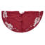 Handmade Christmas Tree Skirt - Lobsters on Red Cotton - 60"