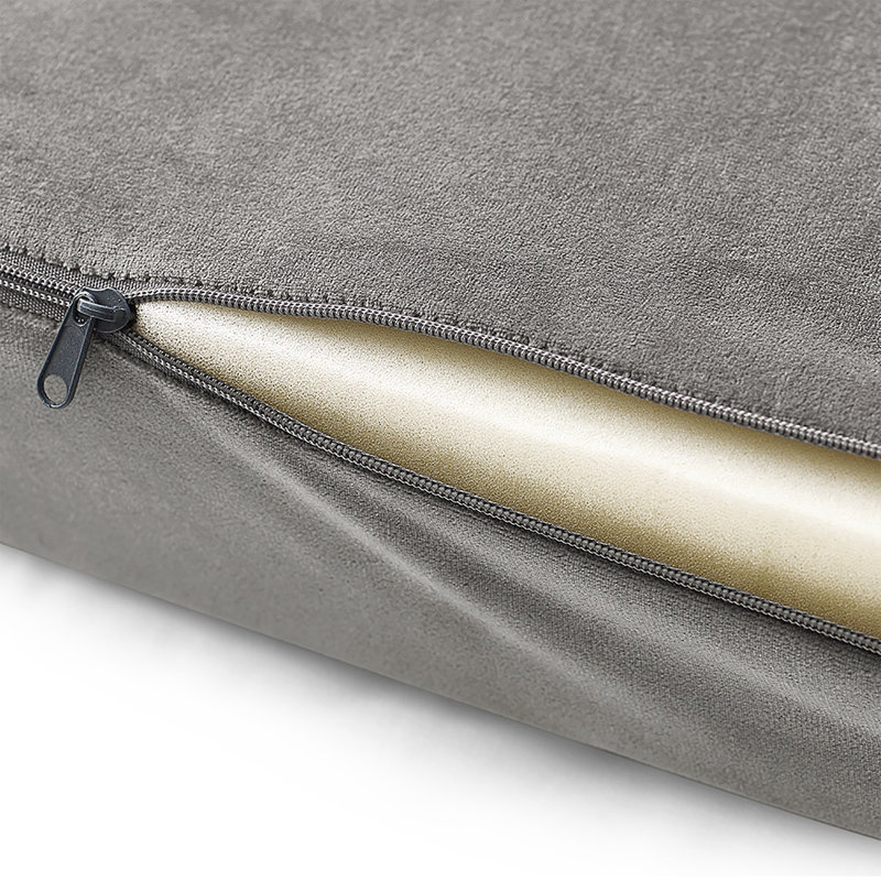 Rainha - Memory Foam Cushioned Dorm Headboard, Gray