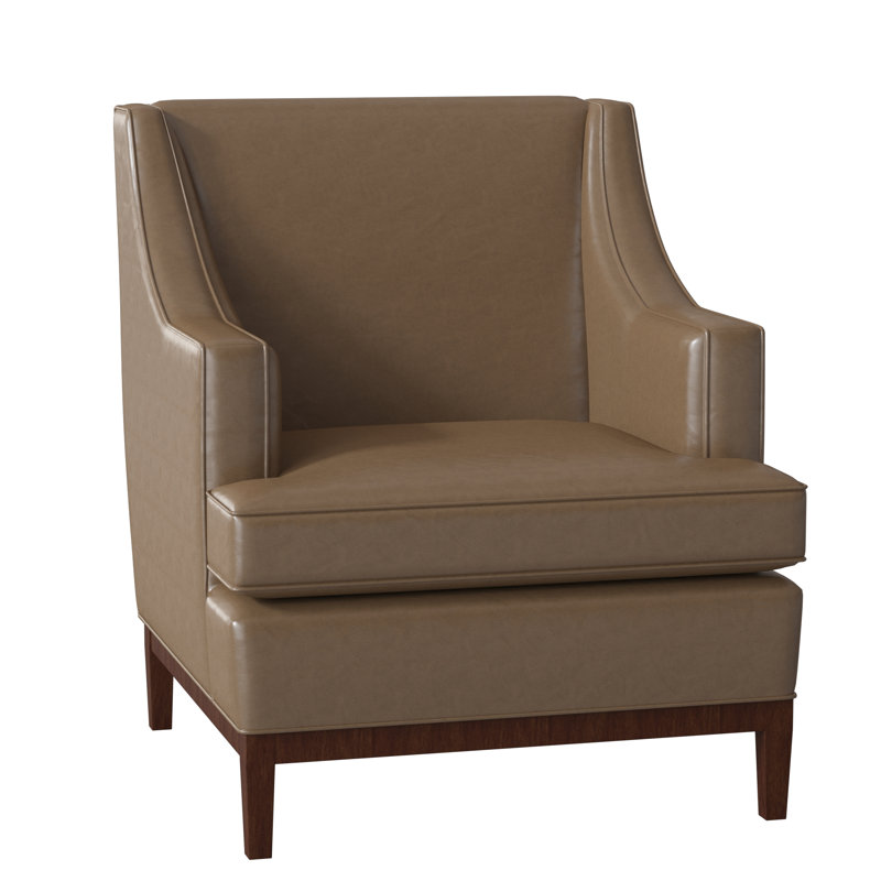 Cardiff Armchair, Grayson Navy, Burnished Brown