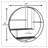Swope 4 Piece Circle Metal Floating Shelf