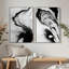 Art mural encadré sur toile, rétro muraux abstraits pour chambre à coucher-339593057-339593059