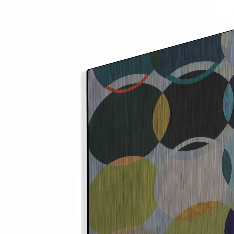 «Circles No 1» par Naomi Taitz Duffy, art mural en métal, L 24 po x H 24 po