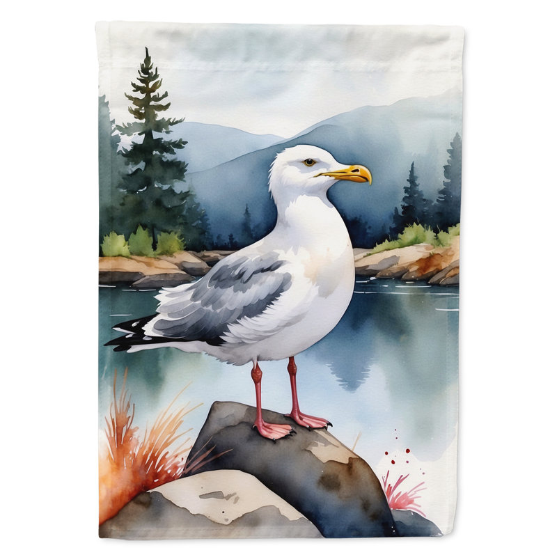 Drapeau de jardin Surfbird Bird, Goéland argenté