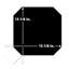 Mono-octogone octogonal avec taco 12-1 / 4 po X 12 1/4 po Carreau de céramique pour plancher et mur-113431038
