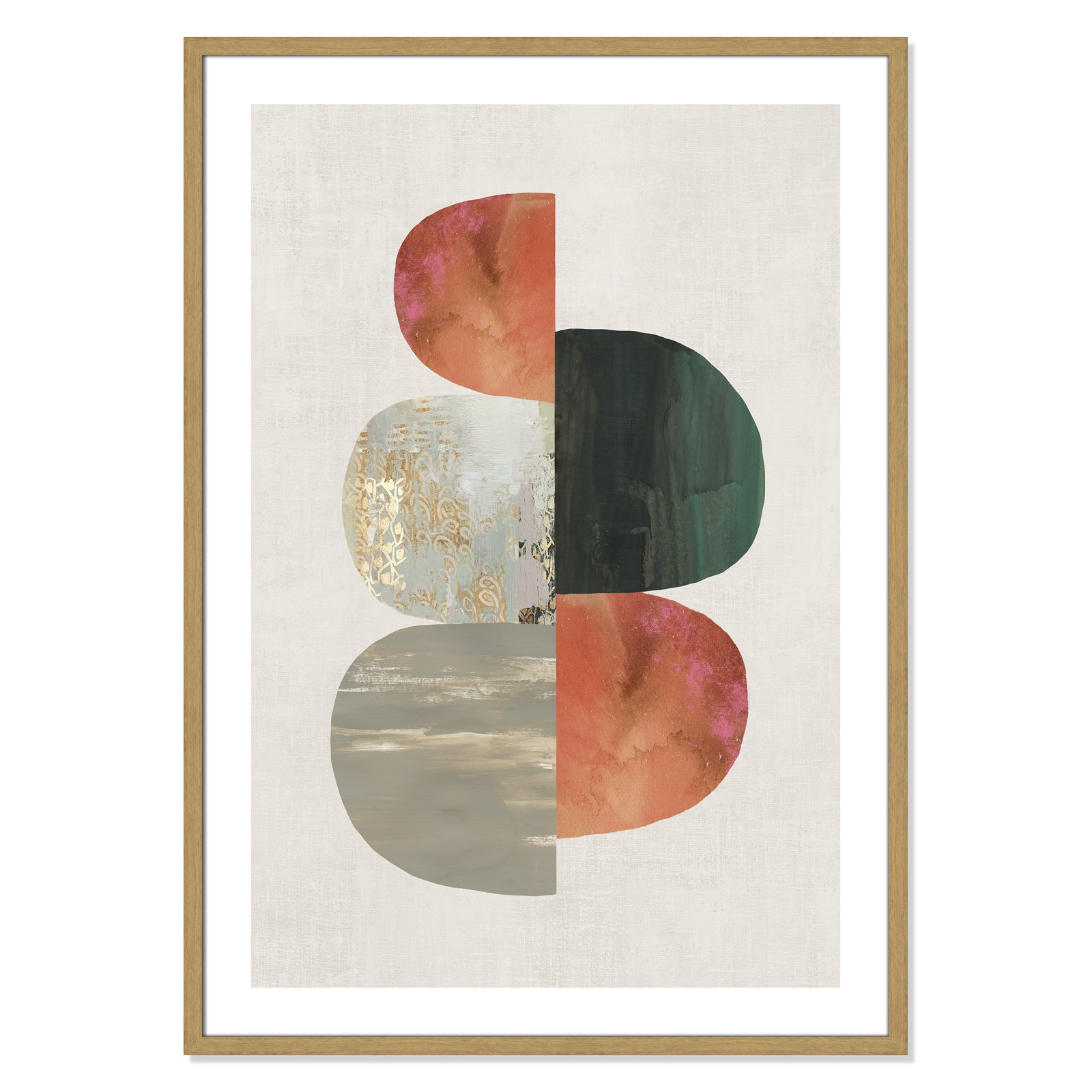 41.5" H x 29.5" W, Framed Print, Beige