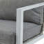 Méridienne en aluminium avec détails élégants en corde et coussins confortables-1194427906