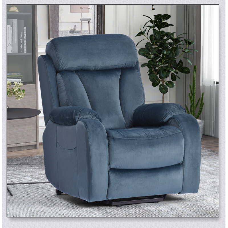 Fauteuil inclinable électrique pour personnes âgées avec télécommande, canapé en tissu confortable et durable pour le salon