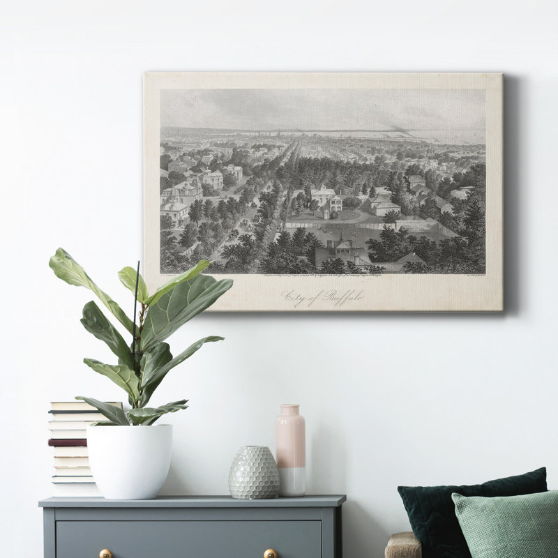 City of Buffalo - reproduction sur toile tendue, H 48 po x l 32 po x P 1 po