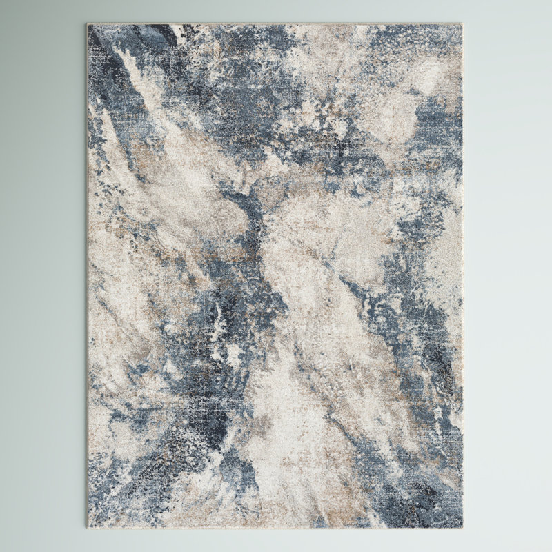 Lemaire Abstract Indoor Rug, Rectangle 5'3" x 7'