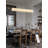 Modern Crystal Chandelier Rectangular Crystal Chandelier Contemporary Linear Pendant Ceiling Light Fixture For Living Dining Room Kitchen Island-675249283-691728367