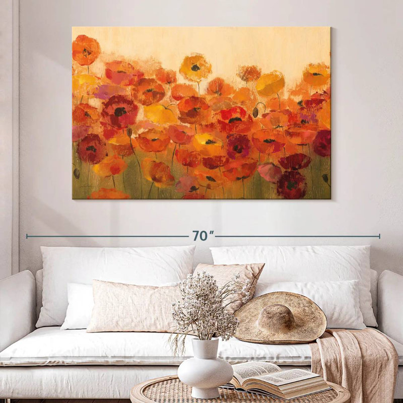 Coquelicots Harnek, H 34 po x l 51 po