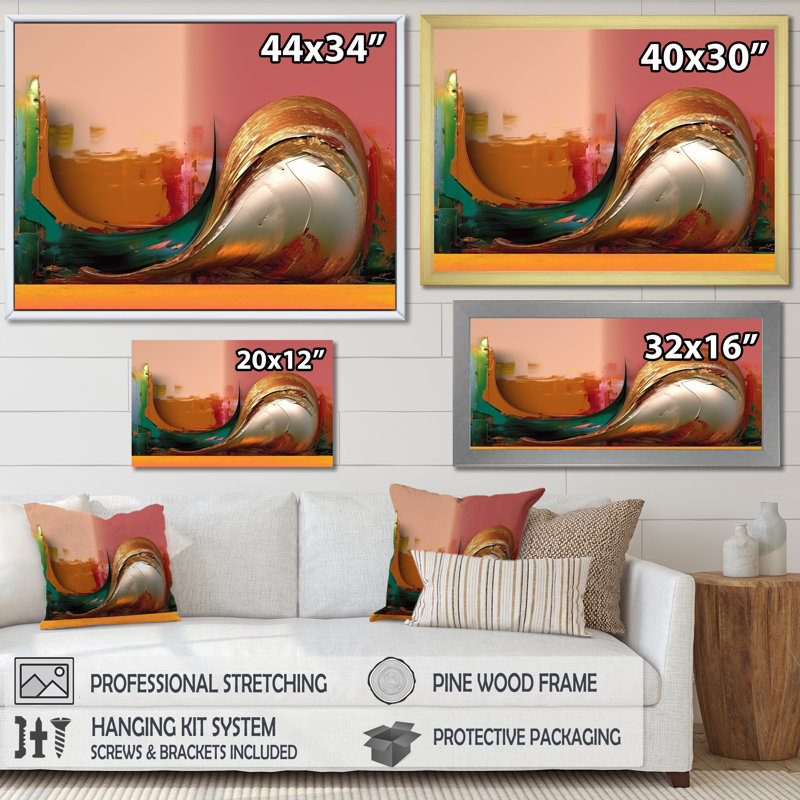 «Landscape Of Happiness In Retro», impression sur toile, Toile tendue, H 30 po x l 40 po x P 1,5 po