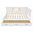 L-Shaped Bed Frame With Led Downlight And USB Port-749284361