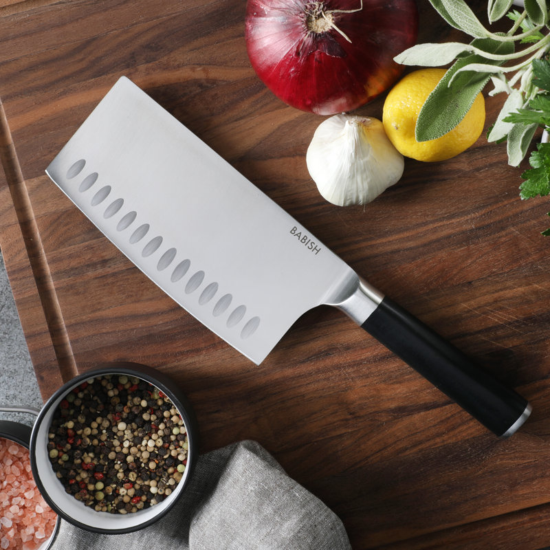 Babish Babish High Carbon German Steel Full Tang 6.5'' Cleaver Kitchen Knife