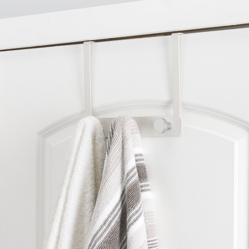 Portemanteau mural, Blanc / argent