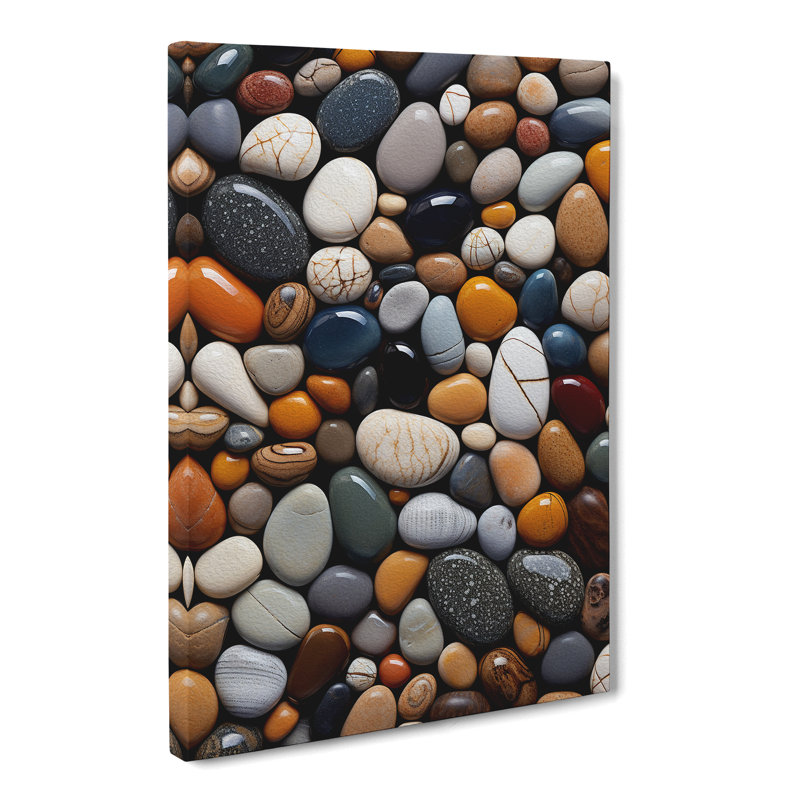 Pebbles Informel - Wrapped Canvas, 60cm H x 40cm W x 3cm D