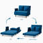 Fauteuil convertible en velours de 47,64 po Finnick-2142685012