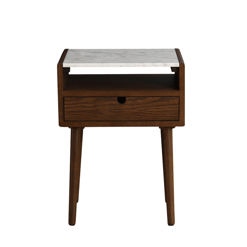 Nomi Bedside Table, Walnut