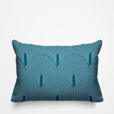 Roli Abstract Outdoor Reversible Throw Pillow