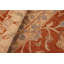 Tapis rouge / brun clair en laine noué à la main 8 pi x 9 pi 1 po de style oriental Dorn