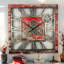 Horloge murale surdimensionnée carrée 24 po pour le salon avec la collection America-94246273