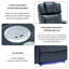 Fauteuil inclinable pivotant en cuir Khymir Vegan-353426869