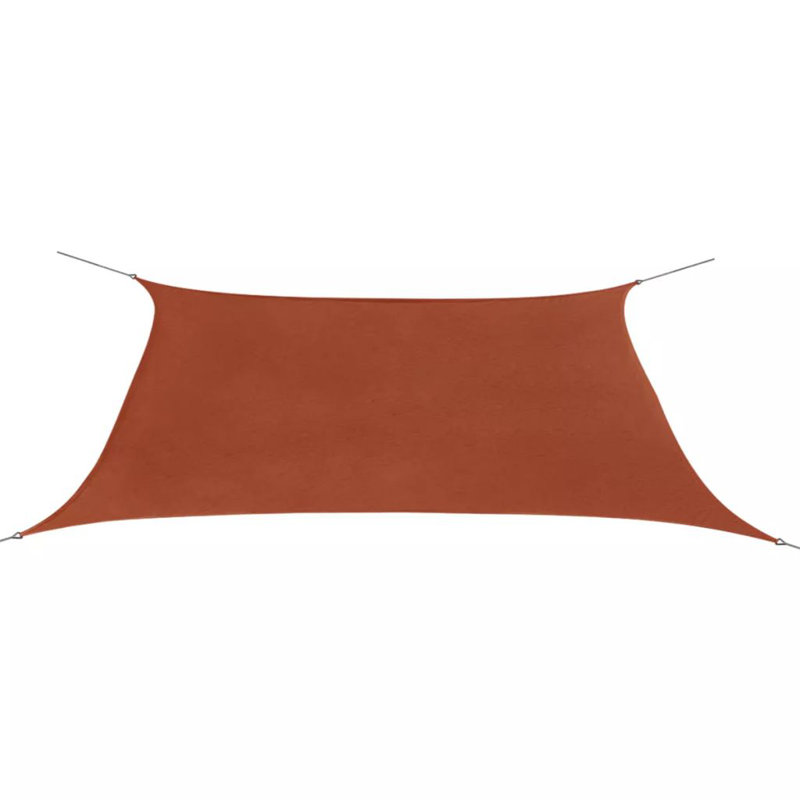 Rectangular Shade Sail, Terracotta, 2m x 4m