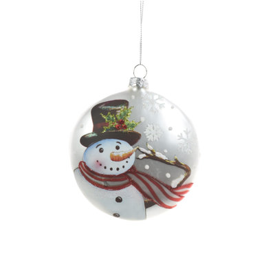 4'' Handmade Glass Holiday Shaped Ornament