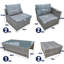 6 - Person Patio Dining Set Rectangular Table with Cushions Included