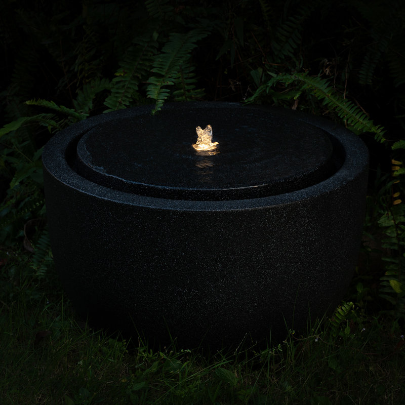 Fontaine à bulles ronde 12,60 "H, 12.60"