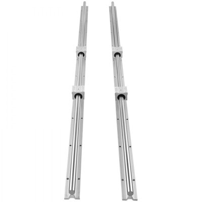 Linear Guide Rail Set, SBR20 1500mm, 2 PCS 59 in/1500 mm SBR20 Guide Rails