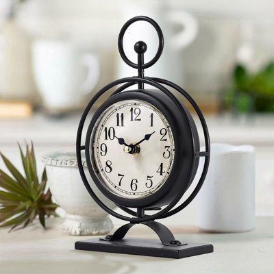 Petite horloge rétro en métal