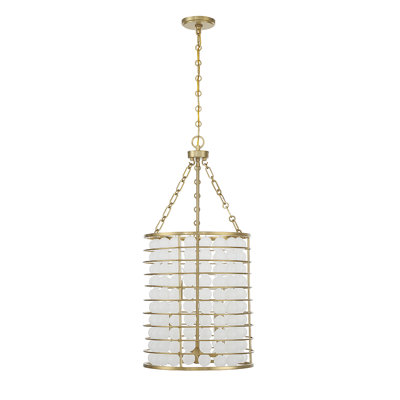 Luminaire suspendu cylindrique 6 lumières