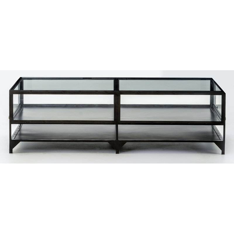 Bayline Glass Top Single Coffee Table