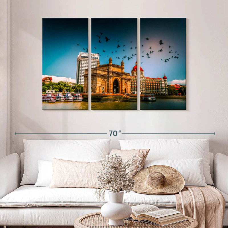 Vignette Tergel Gateway Of India, H 32 po x l 50 po