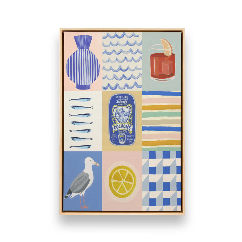 Affiche de bord de mer par Garima Dhawan, reproduction d'art, Tanné, H 16 po x l 12 po