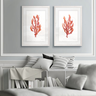 Coral Kelp I par Vincent Van Gogh - ensemble de 2 reproductions d'art encadrées