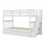 Lit superposé simple au-dessus de simple avec lit gigogne simple Stairway-1221449154