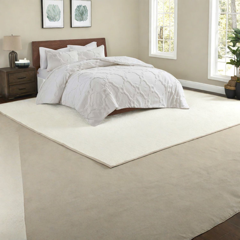 Ensembles de literie luxueux en coton blanc cassé, édredon pour la maison