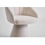 Fauteuil pivotant d'appoint, fauteuil de coiffeuse avec dossier incurvé, chaise de salle à manger rembourrée pour la maison-131650156