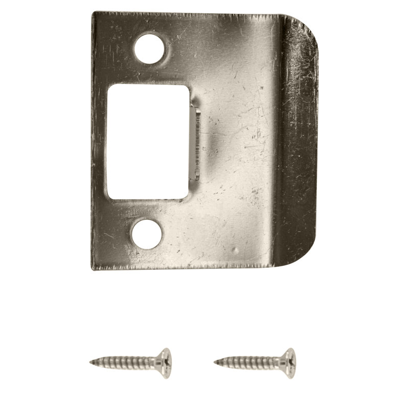Paire de charnières Deltana à rayon de 89 mm x 89 mm x 0,6 mm, épaisseur résidentielle, finition bronze huilé., Nickel poli